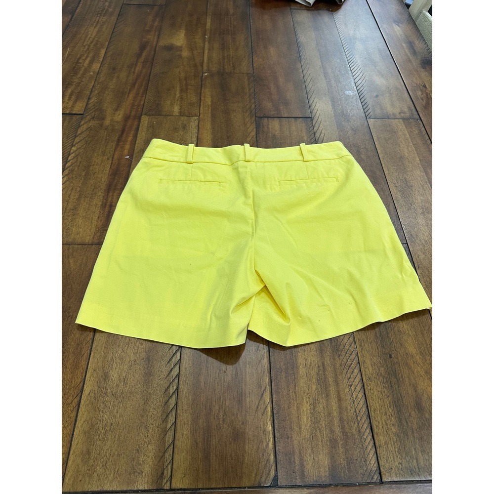 Talbots Chino Shorts Women 4P Yellow Good Petite Stretch Mid Rise Cotton Blend - Picture 2 of 9